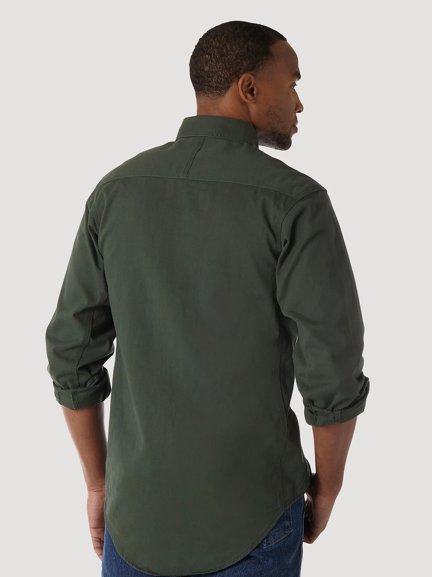 Wrangler® RIGGS Workwear® Long Sleeve Button Down Solid Twill Work Shirt | Men's SHIRTS | Wrangler® Product Image