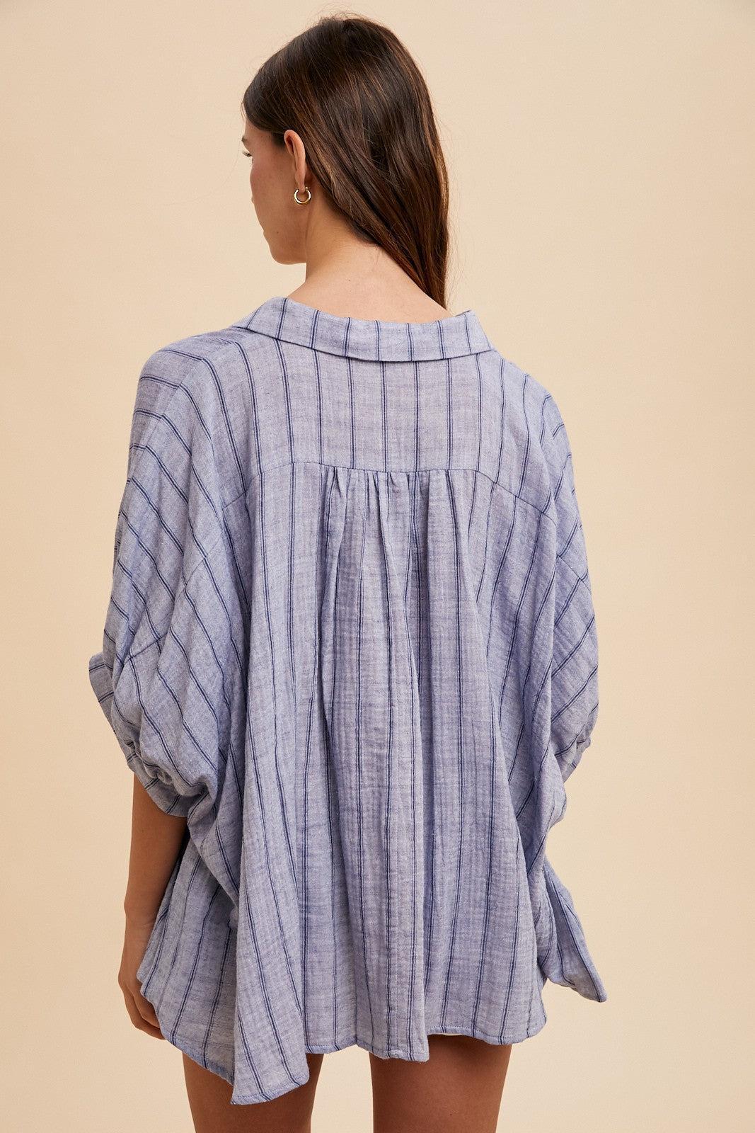 Hydrangea Button Top Product Image