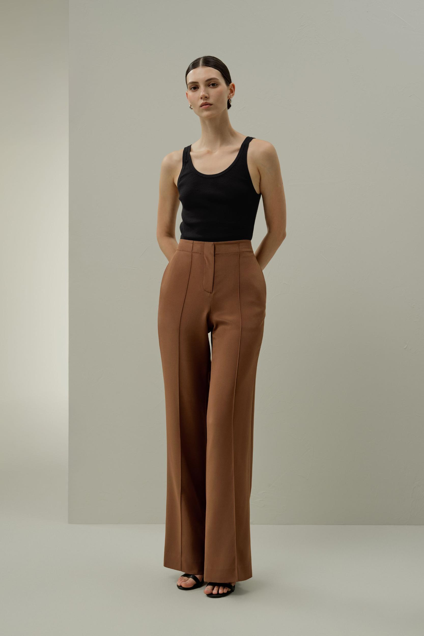 Minimalist Silk Crêpe Pant Product Image