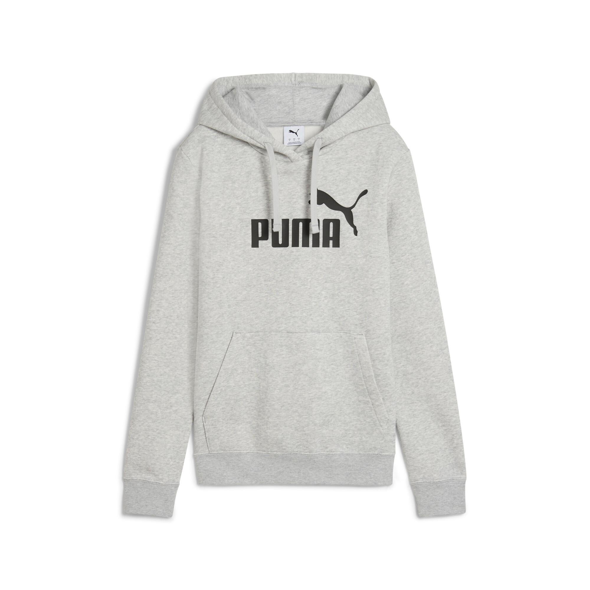 PUMA Essentials No. 1 Logo Women's Hoodie in Grey Product Image