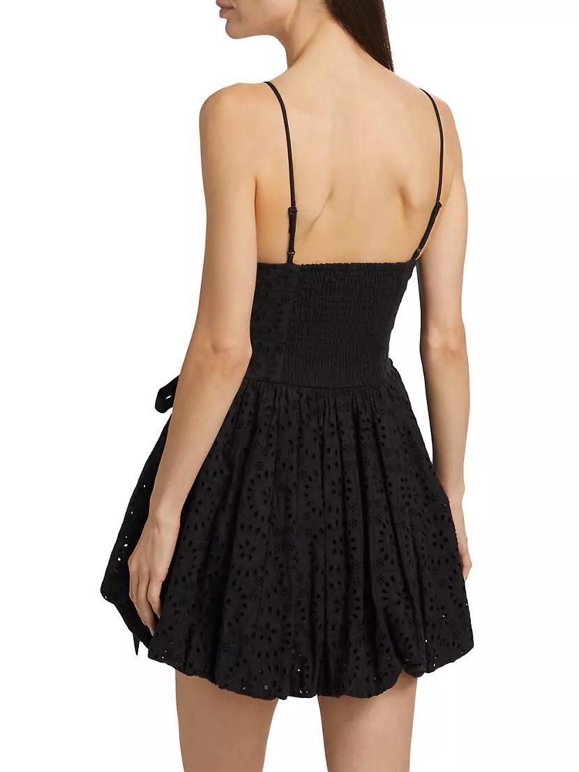 Penelope Eyelet Bubble Minidress Product Image