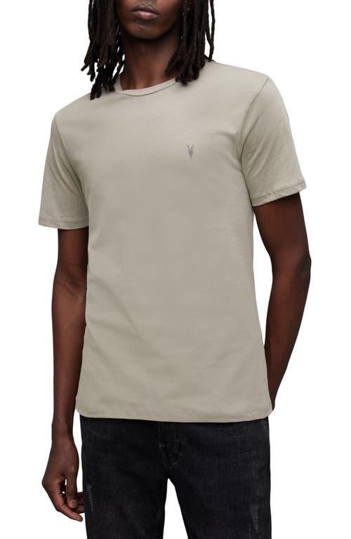 AllSaints Brace Short Sleeve Crew (Smokey Grey) Men's Clothing Product Image