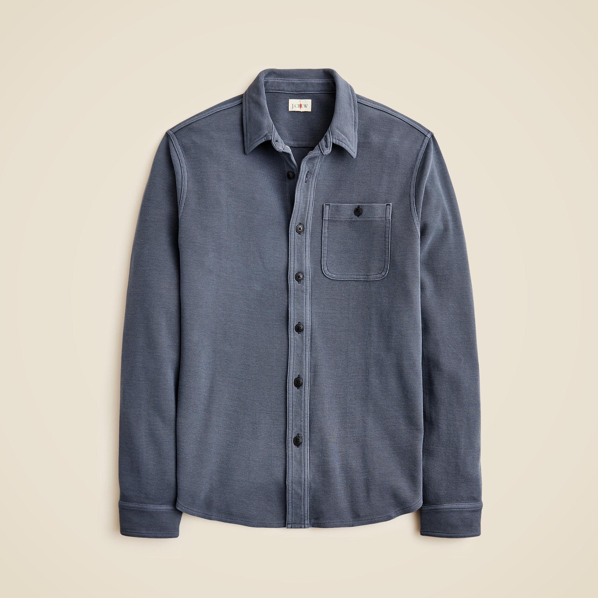 Cotton waffle shirt Product Image