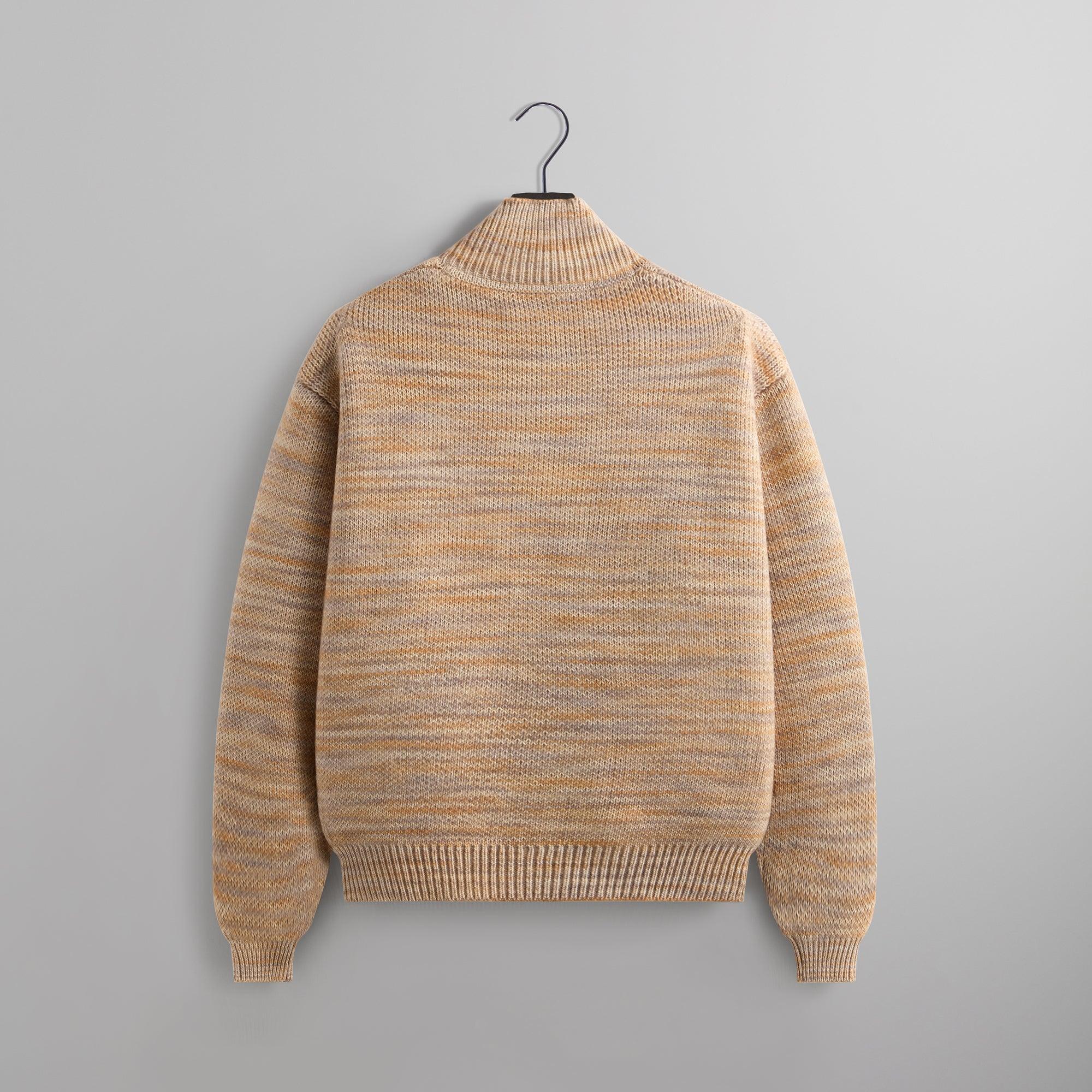 Kith Space Dye Wyona Full Zip Sweater - Maitake Male Product Image