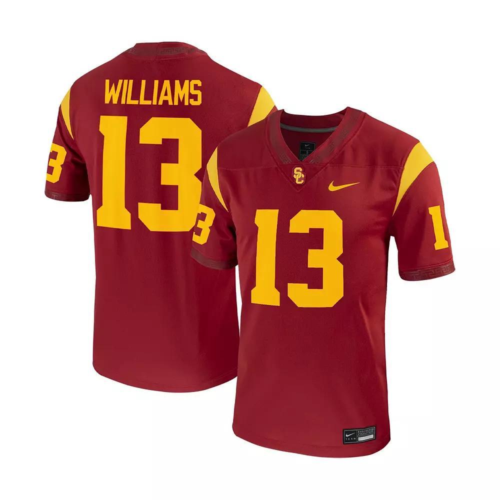 Men's Nike Caleb Williams Cardinal USC Trojans Replica Game Jersey, Size: 2XL, Red Product Image