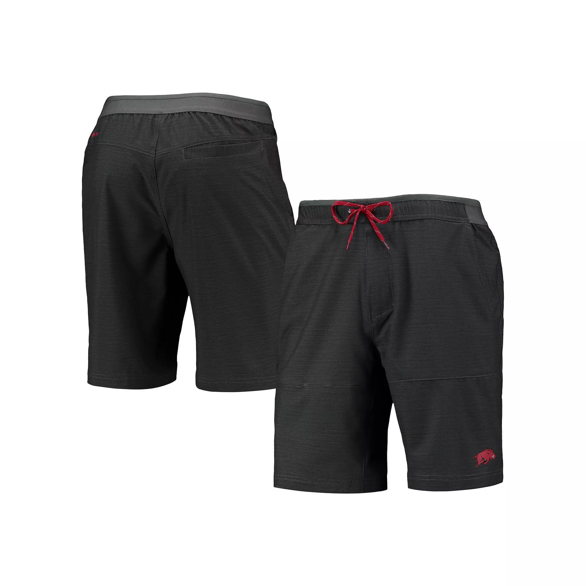 Men's Columbia Charcoal Arkansas Razorbacks Twisted Creek Omni-Shield Shorts, Size: Small Product Image