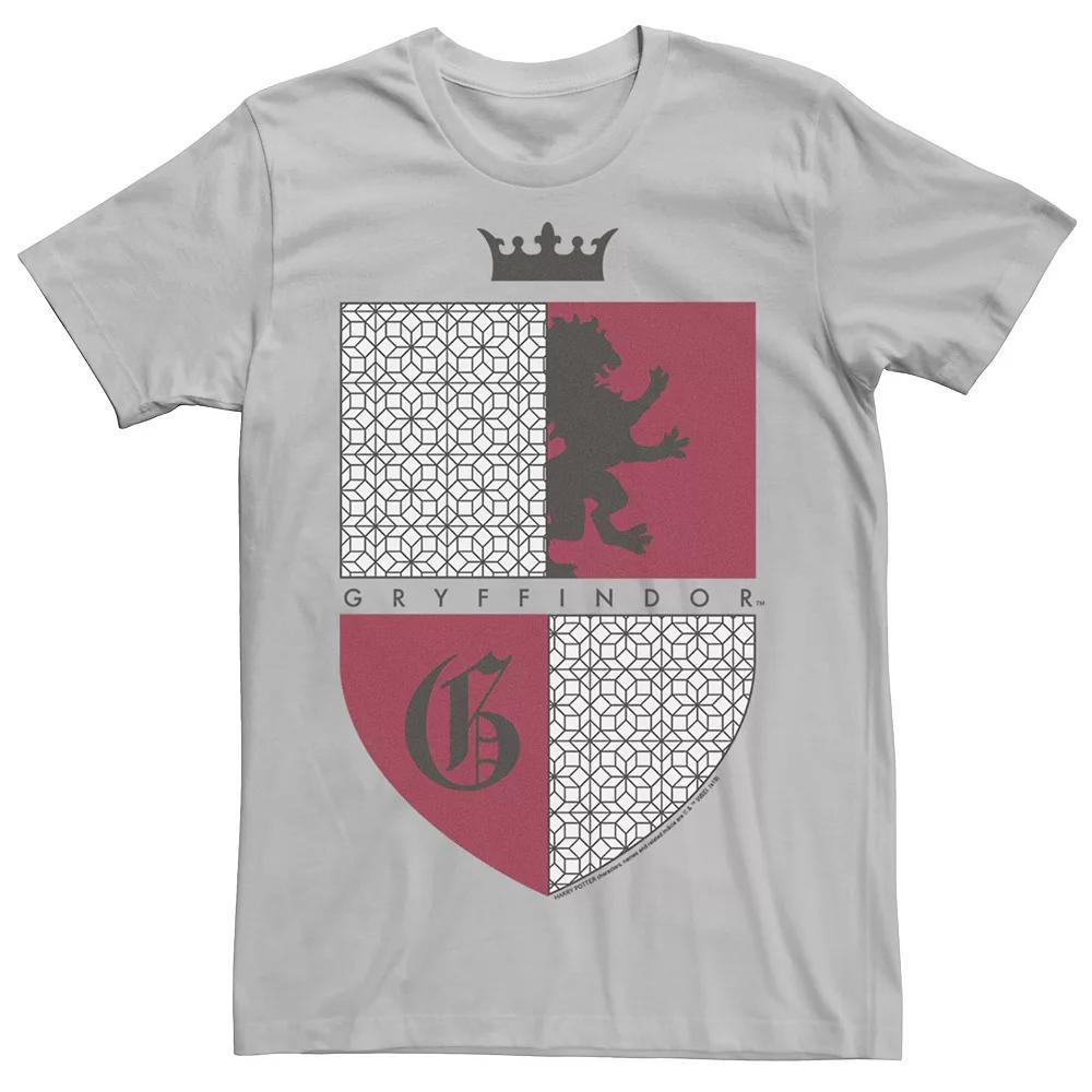 Men's Deathly Hallows 2 Gryffindor Shield Tee, Size: Large, Silver Product Image