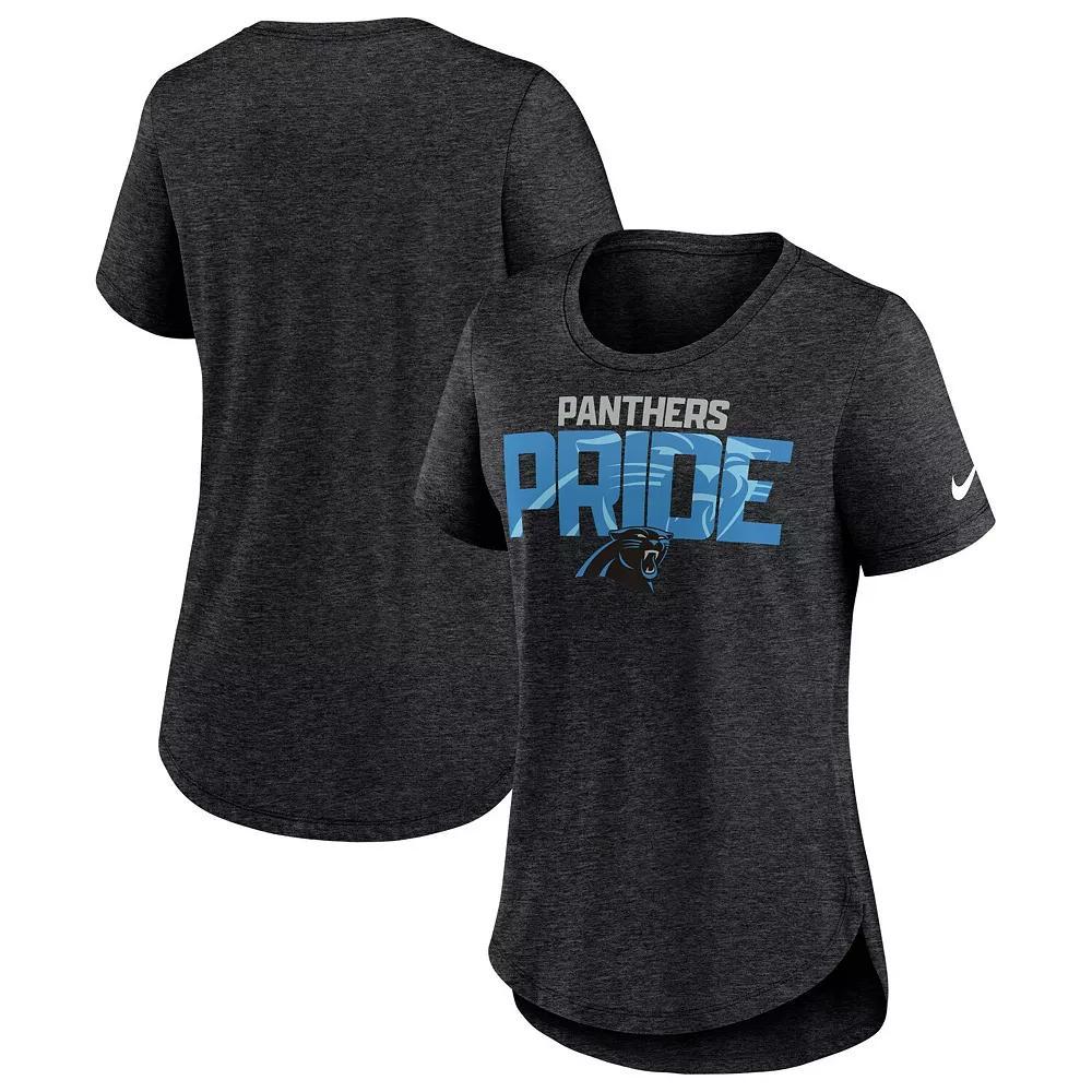 Women's Nike Heather Black Arizona Cardinals Local Fashion Tri-Blend T-Shirt, Size: Medium, Charco Product Image