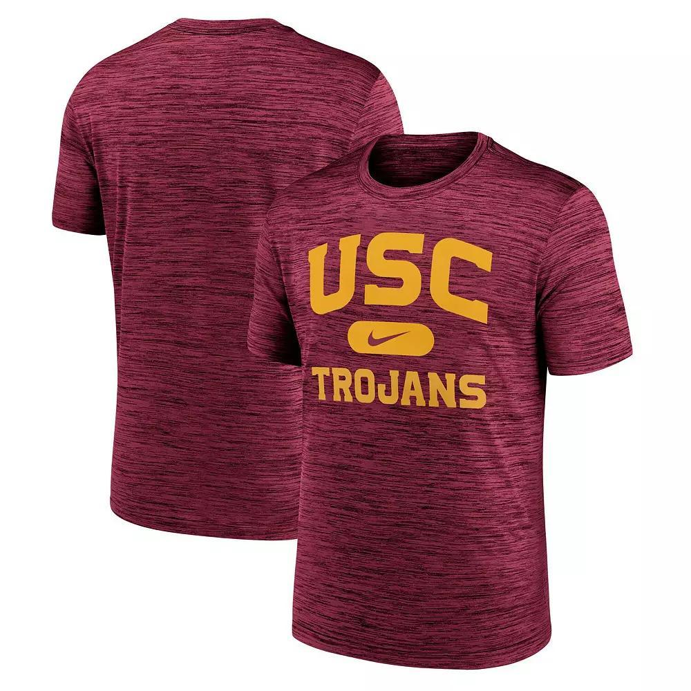 Men's Nike Cardinal USC Trojans Velocity Mascot Performance T-Shirt, Size: Small, Red Product Image