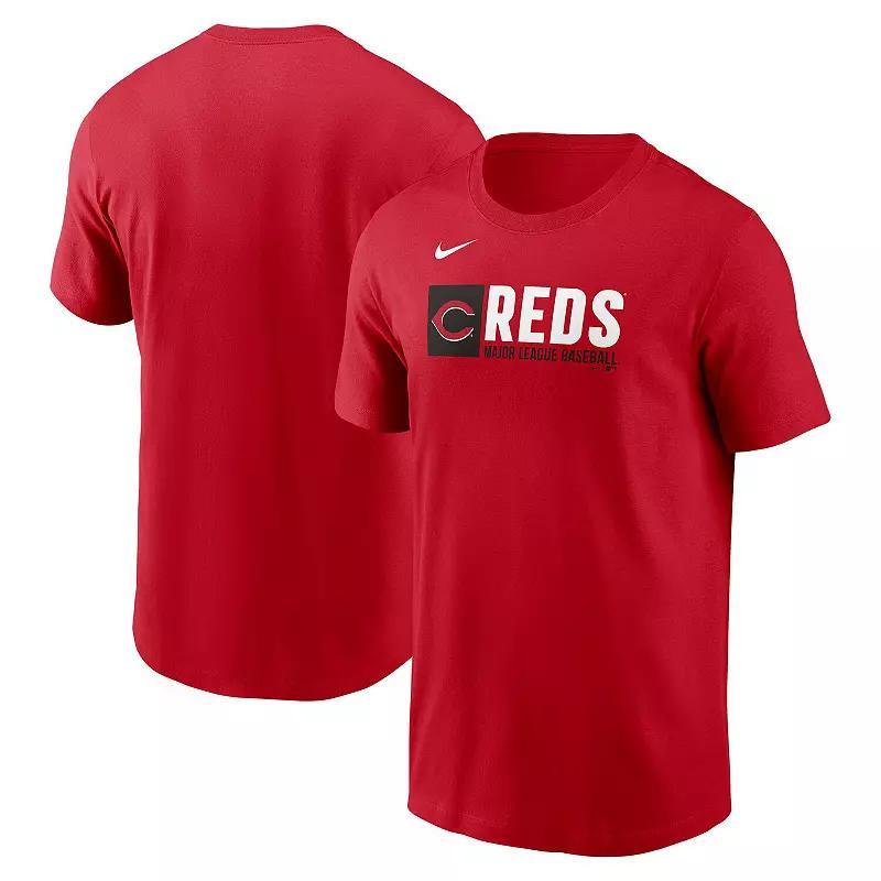 Men's Nike  Red Philadelphia Phillies Team Block T-Shirt, Size: Large Product Image