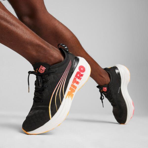 PUMA ForeverRun NITROâ¢ Men's Running Shoes in Black/Sun Stream/Sunset Glow Product Image