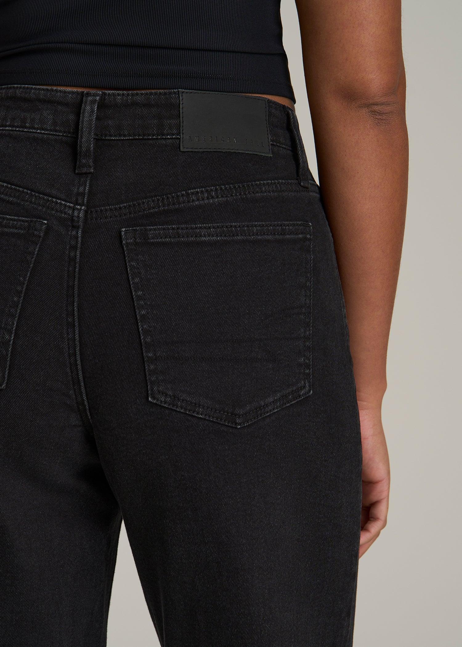 Luna High Rise Wide Leg Tall Jeans for Women in Onyx Black Wash Female Product Image