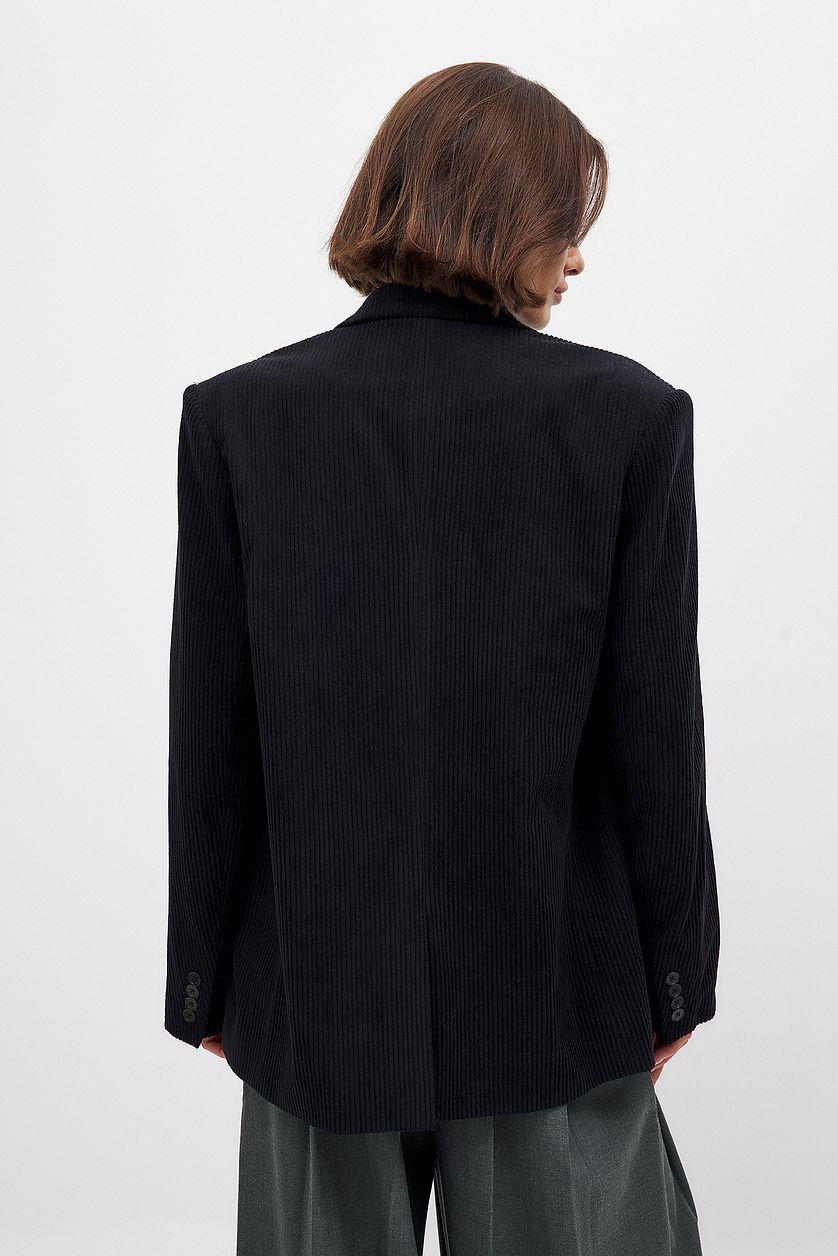 Oversized Double Breasted Corduroy Blazer Product Image