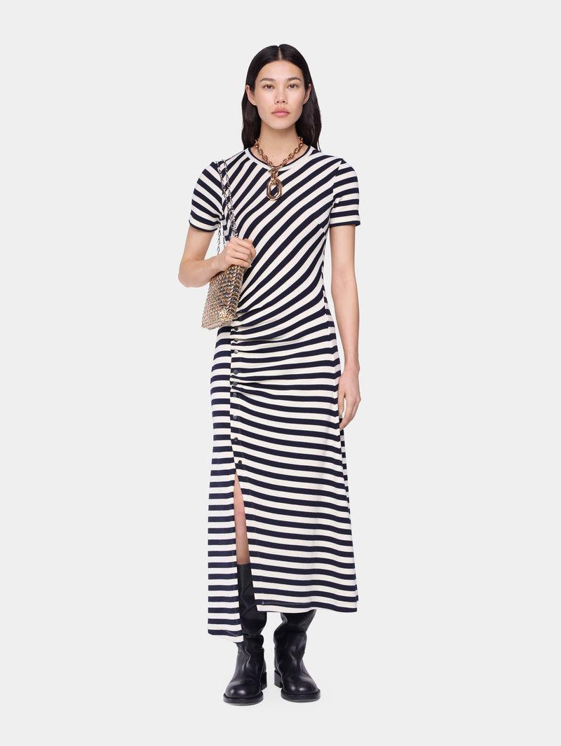 DRAPED MIDI DRESS IN WOOL Product Image
