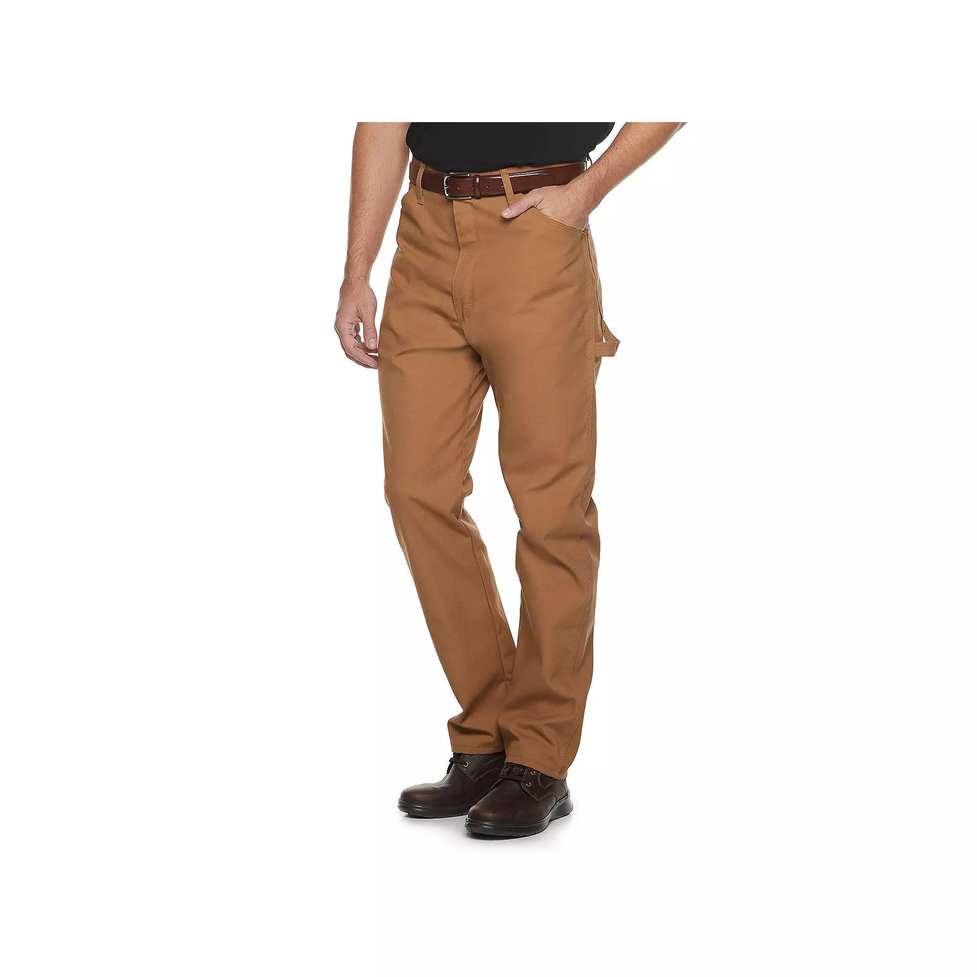 Men's Red Kap Loose-Fit Duck Dungaree Pants, Size: 34 X 32, Brown Duck Product Image