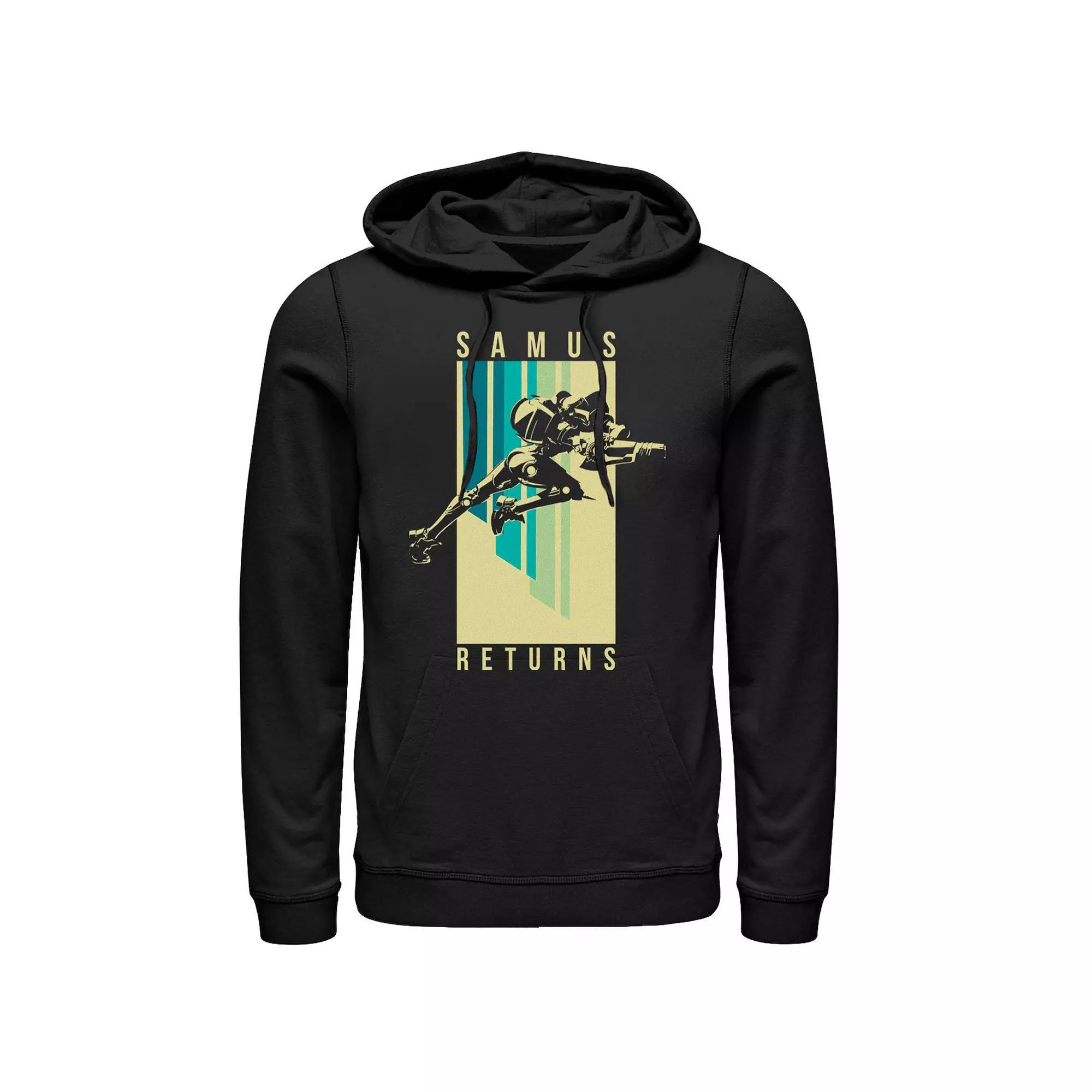 Men's Samus Returns Pullover Hoodie, Size: XL, Black Product Image