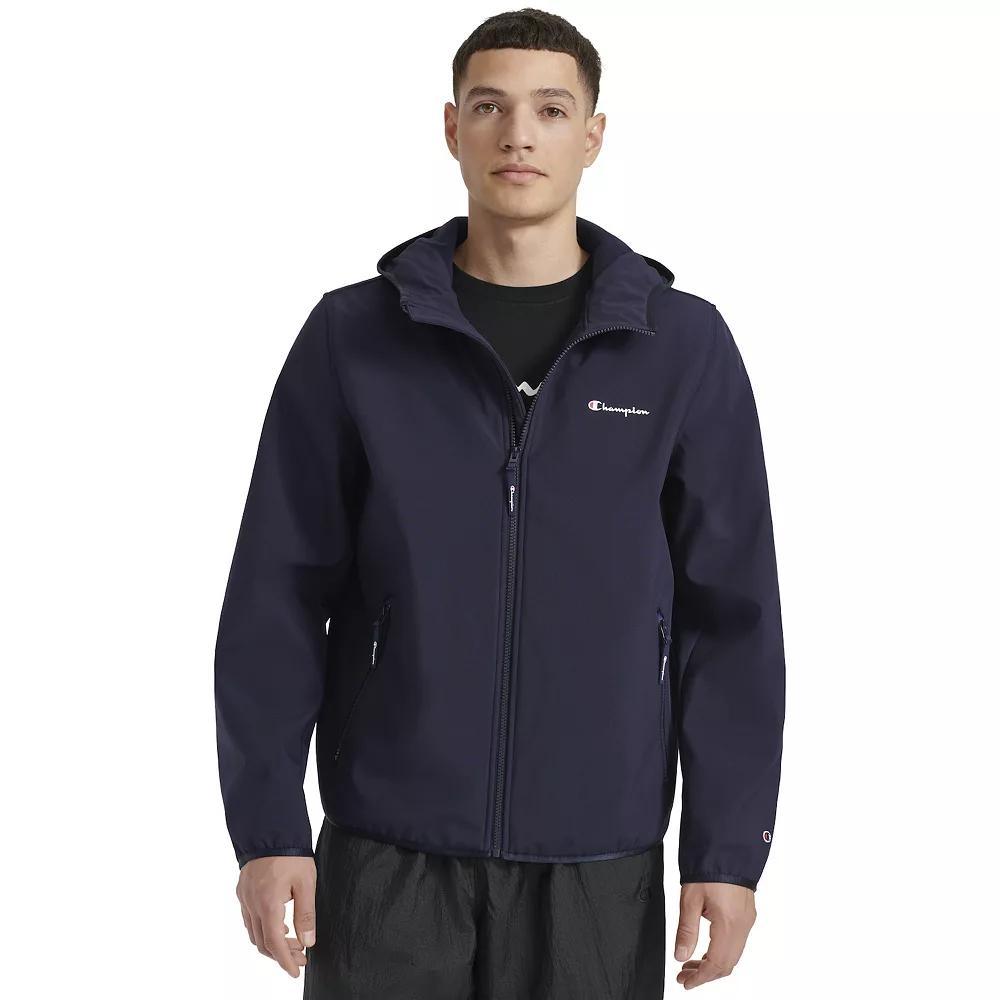 Men's Champion® Active Soft Shell Jacket With Hood, Size: Medium, Blue Product Image