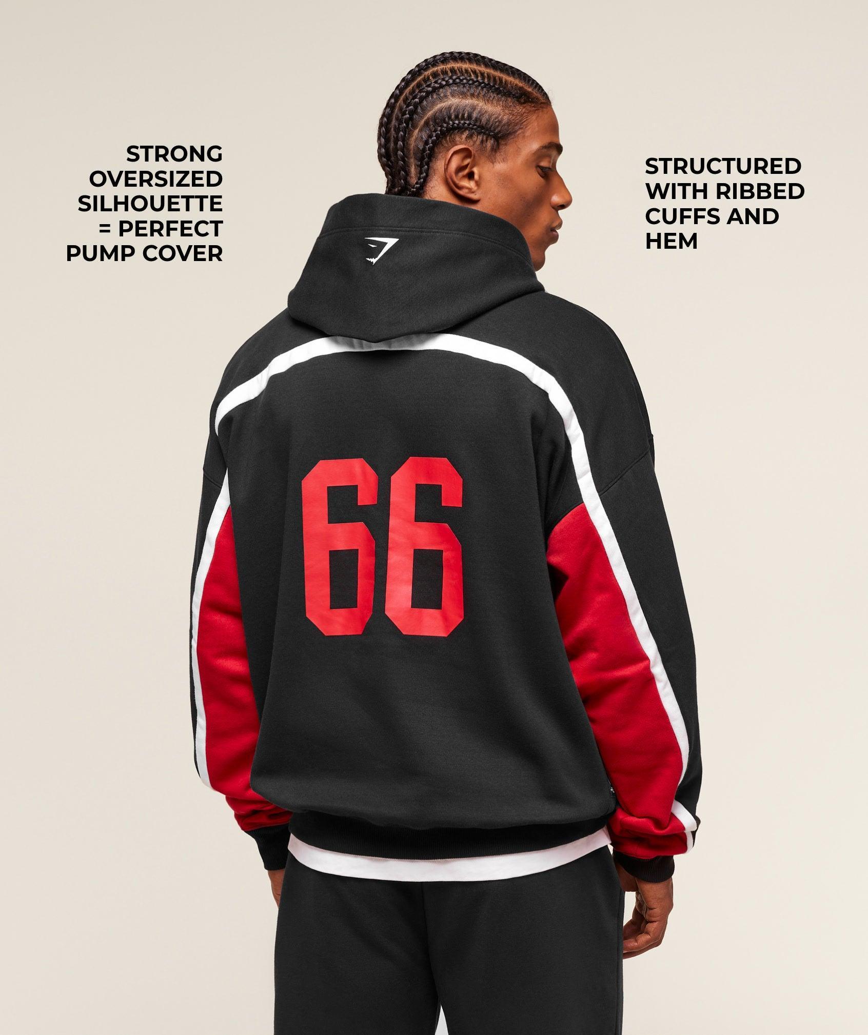 Gymshark Varsity Hoodie - Black Male Product Image
