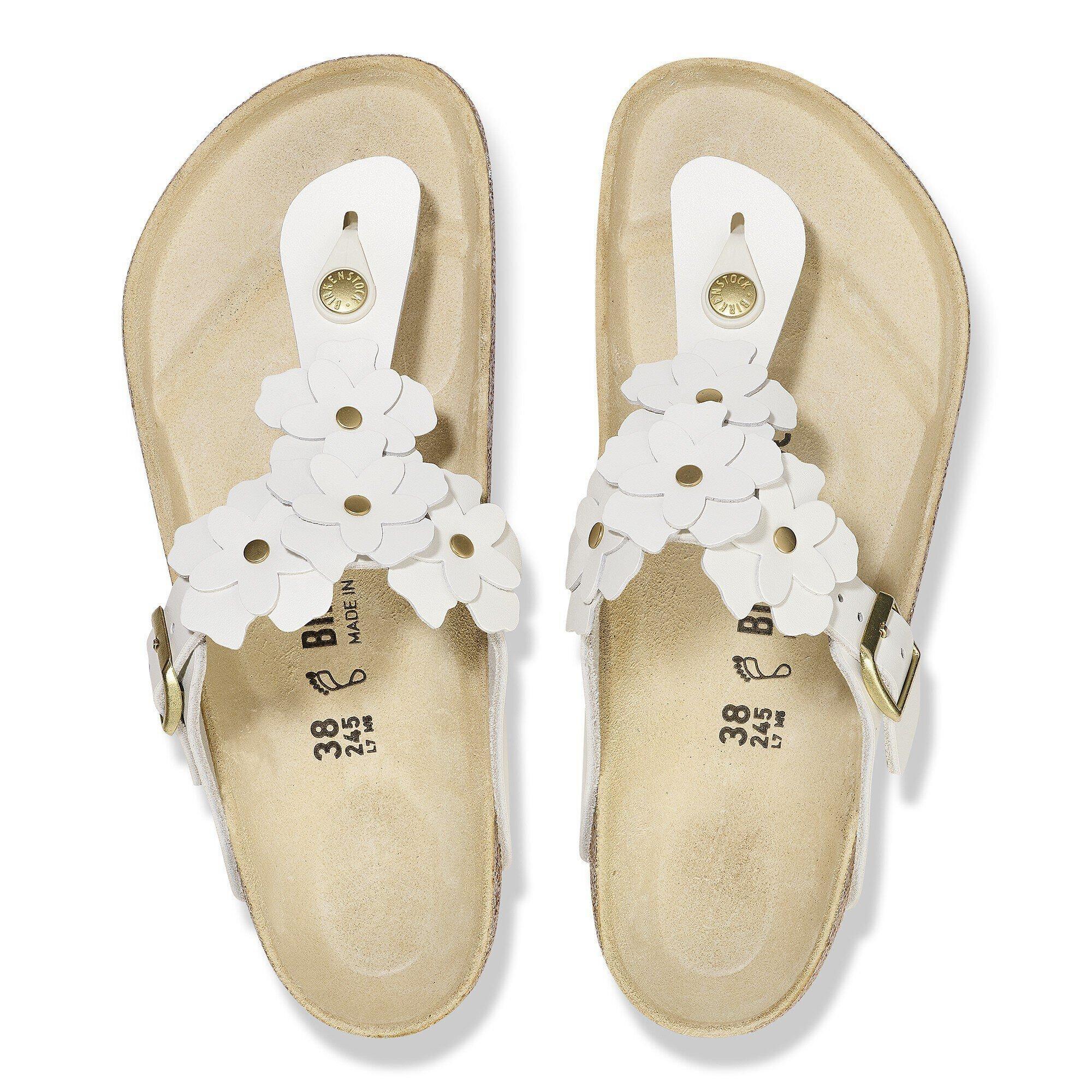 Gizeh Flower Embellishment Natural Leather Product Image