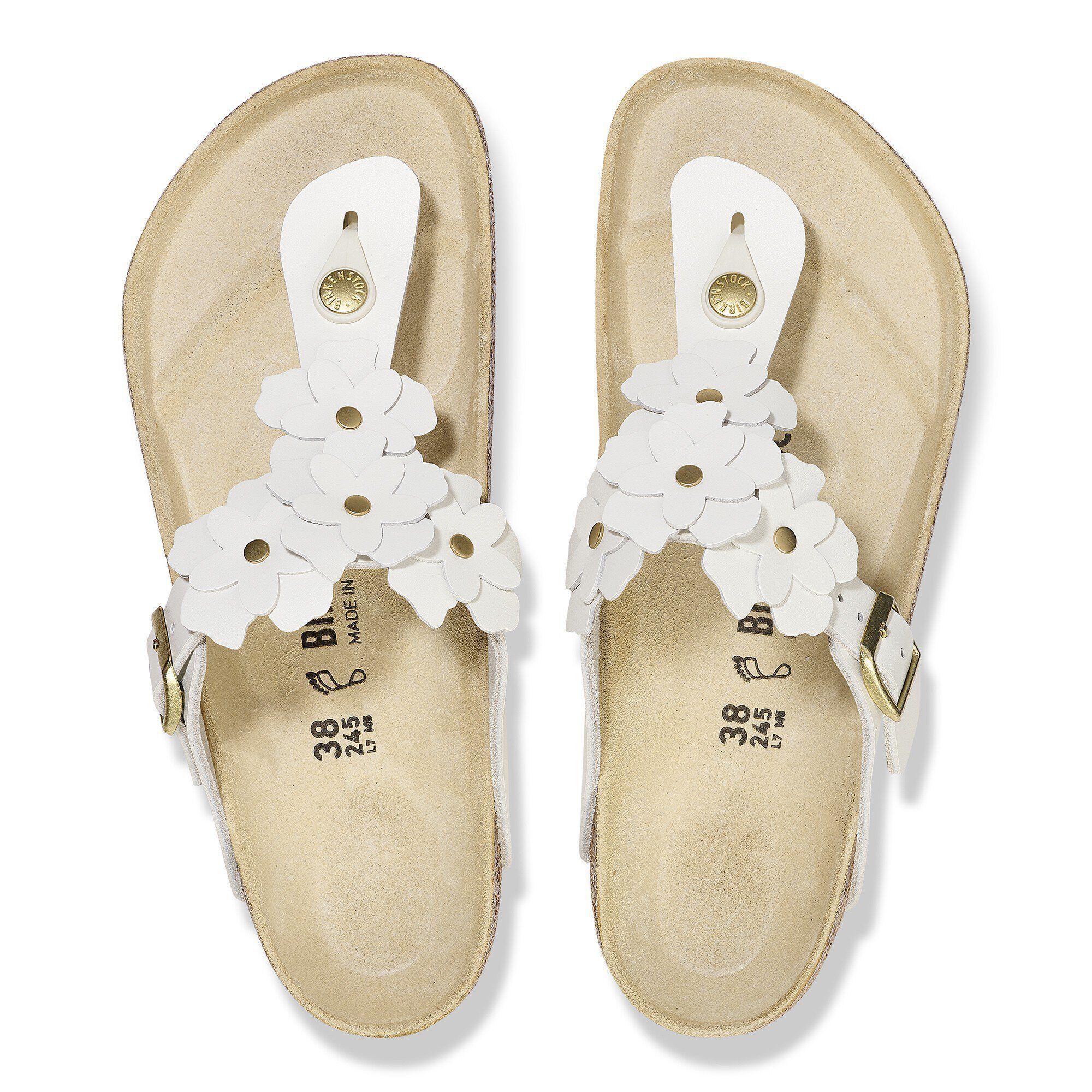 Gizeh Flower Embellishment Natural Leather Product Image