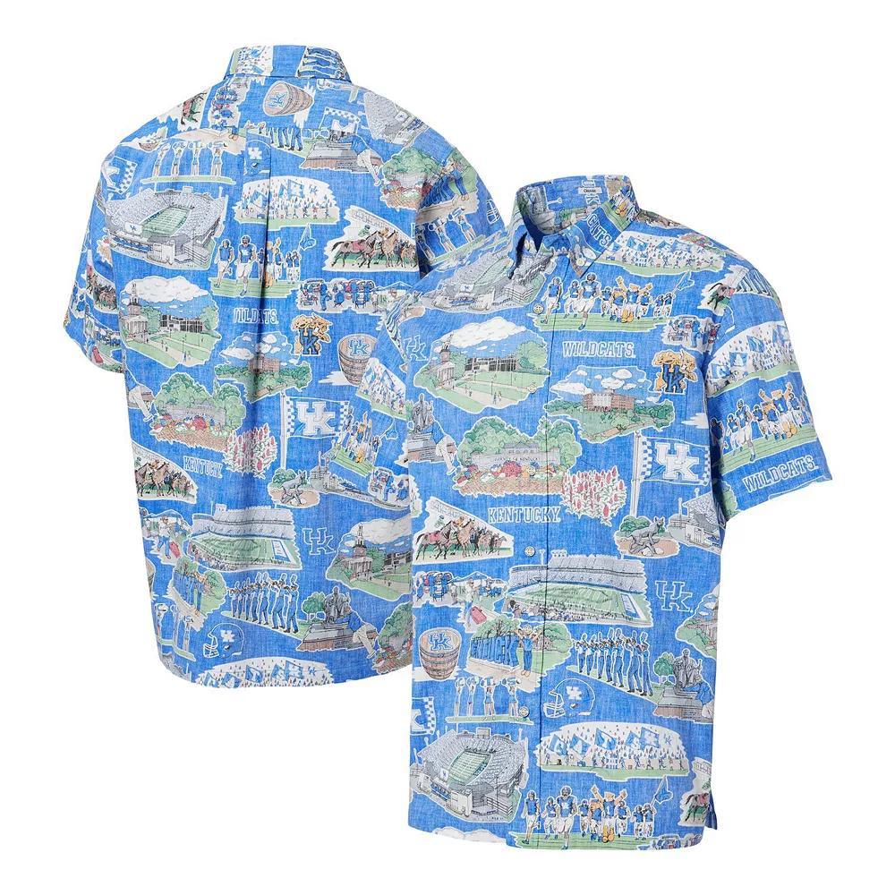 Men's Reyn Spooner Royal Kentucky Wildcats Scenic Button-Down Shirt, Size: Large, Blue Product Image
