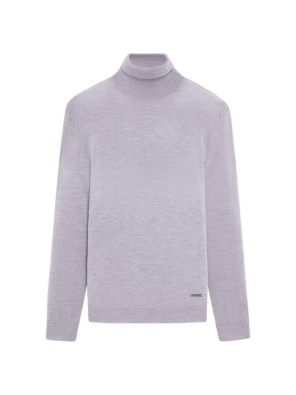 Mens Wool Turtleneck Sweater Product Image