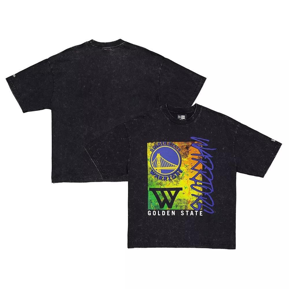 Men's New Era Black Golden State Warriors Sport Classics Enzyme Washed T-Shirt, Size: 3XL Product Image