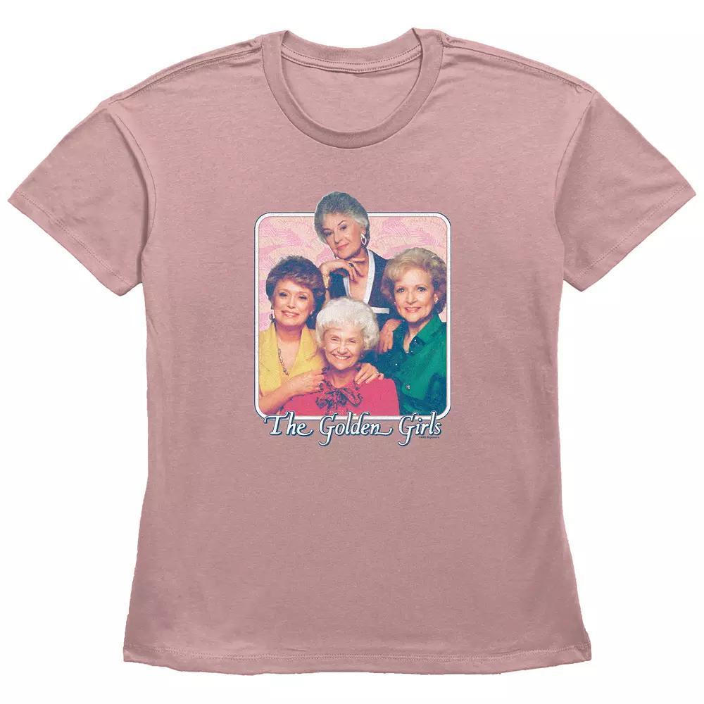 Women's The Golden Girls Portrait Graphic Tee, Size: XXL, Desert Pink Product Image