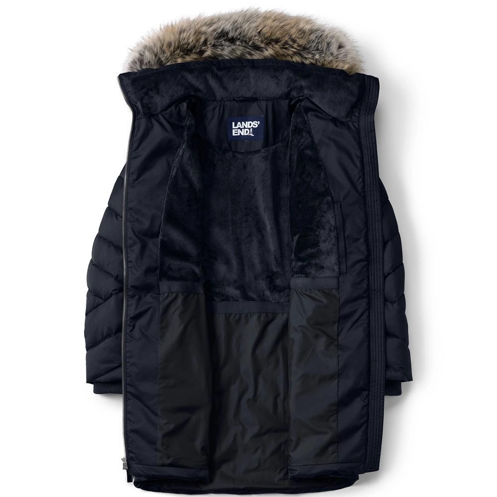 Women's Lands' End Insulated Plush Lined Winter Coat, Size: Small, Dark Pink Clay Product Image