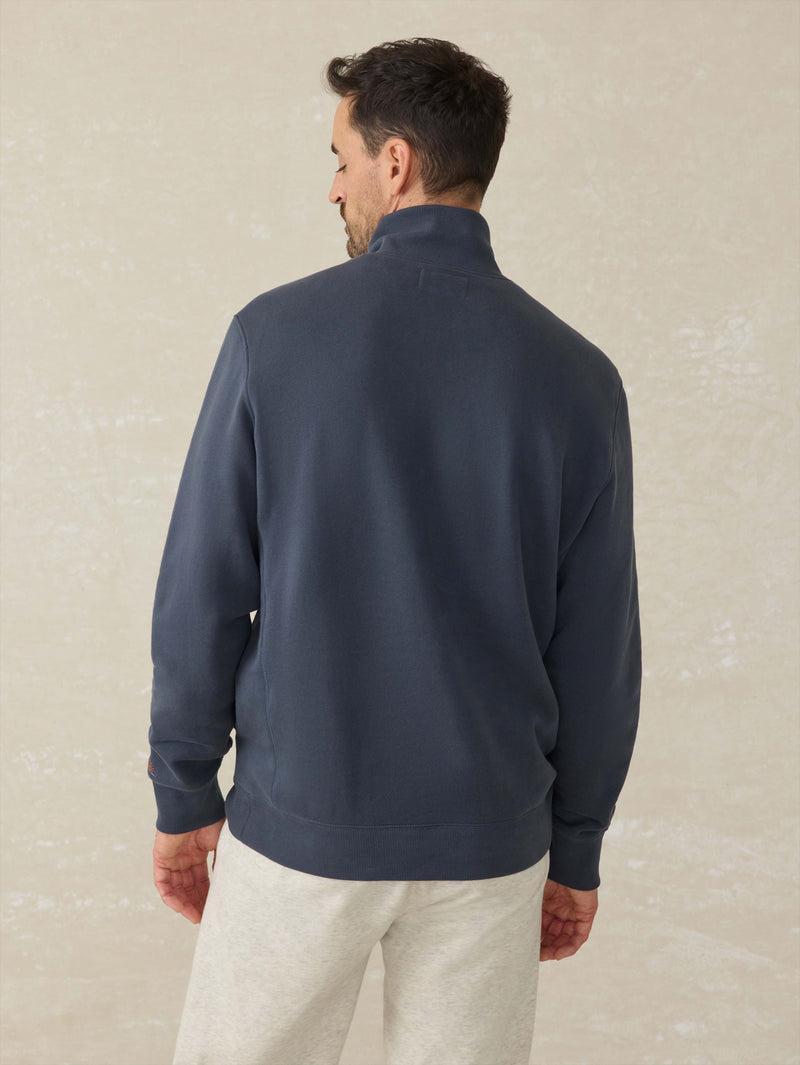 High Standard Fleece Quarter Zip - Blue Nights Surf Stripe Product Image