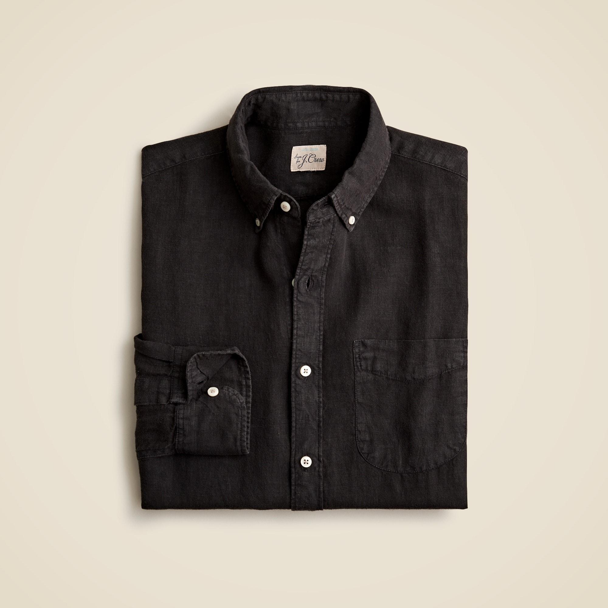Baird McNutt garment-dyed Irish linen shirt Product Image