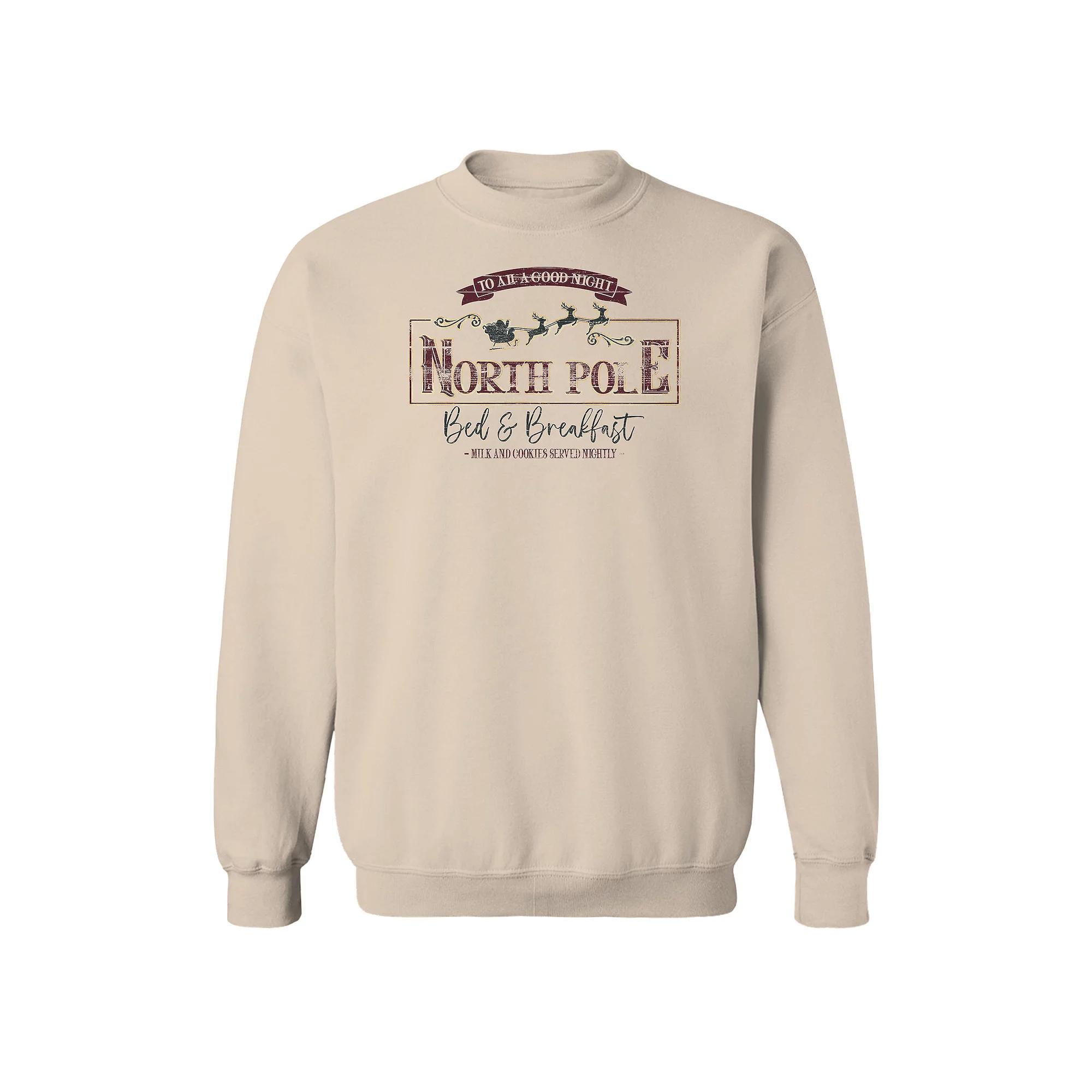Men's North Pole Fleece Sweatshirt, Women's, Size: Small, Brown Product Image