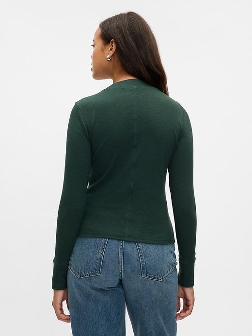 Essential Rib Mockneck T-Shirt Product Image