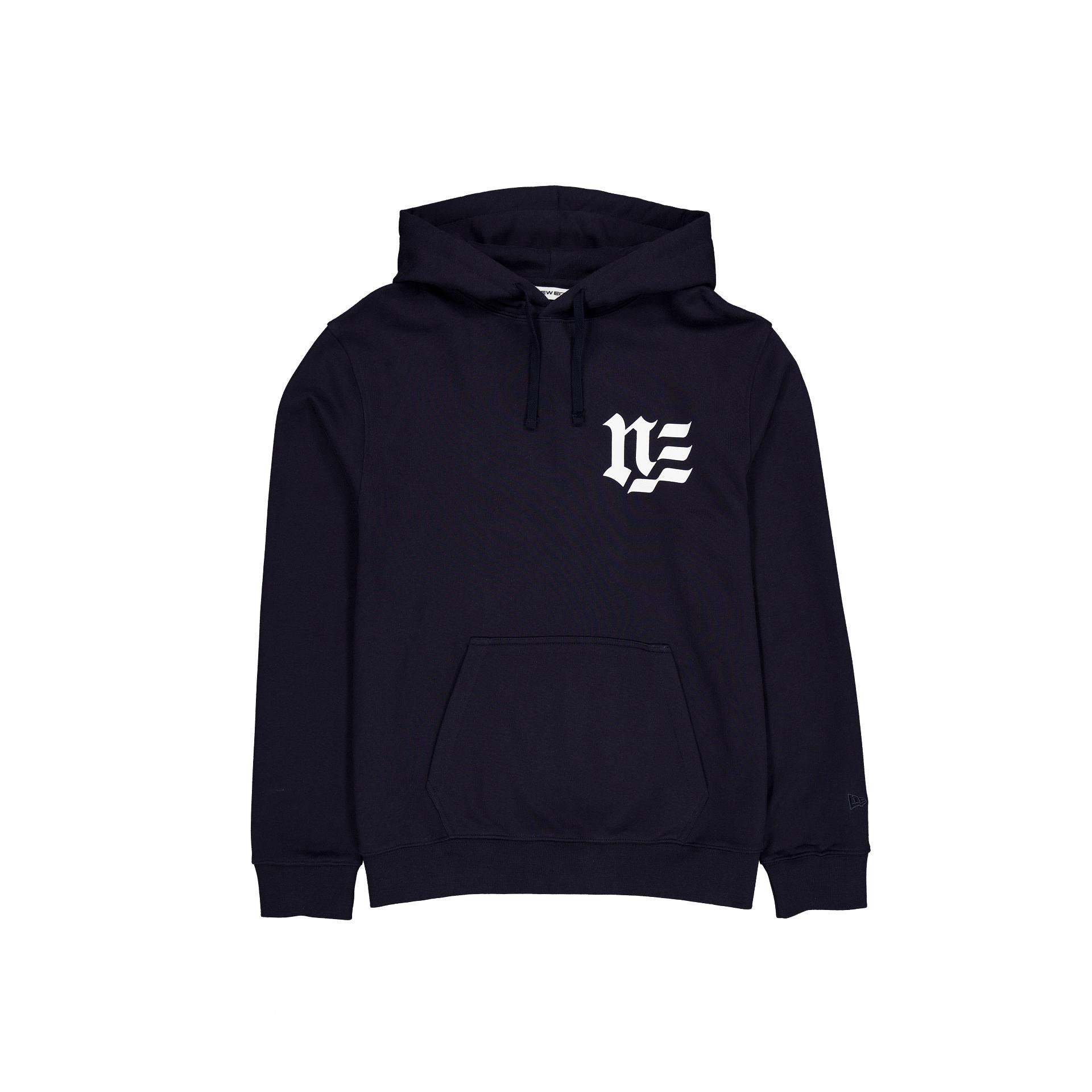 Brand New Era Blackletter Navy Hoodie Male Product Image