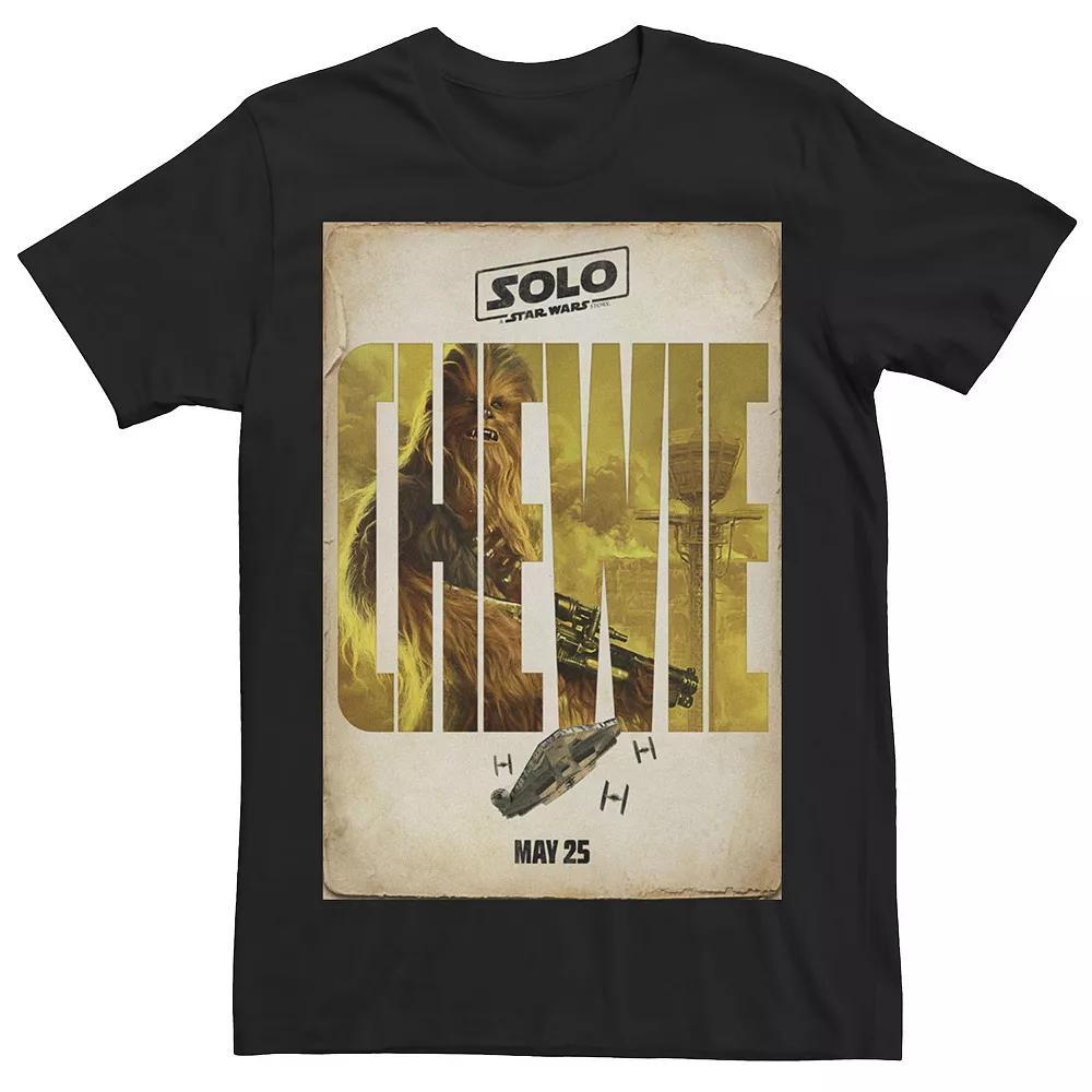 Men's Star Wars Han Solo Movie Chewie Release Date Tee, Size: Medium, Black Product Image