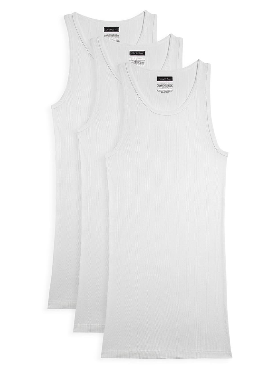 Mens COLLECTION Slim Ribbed Tank 3-Pack Product Image