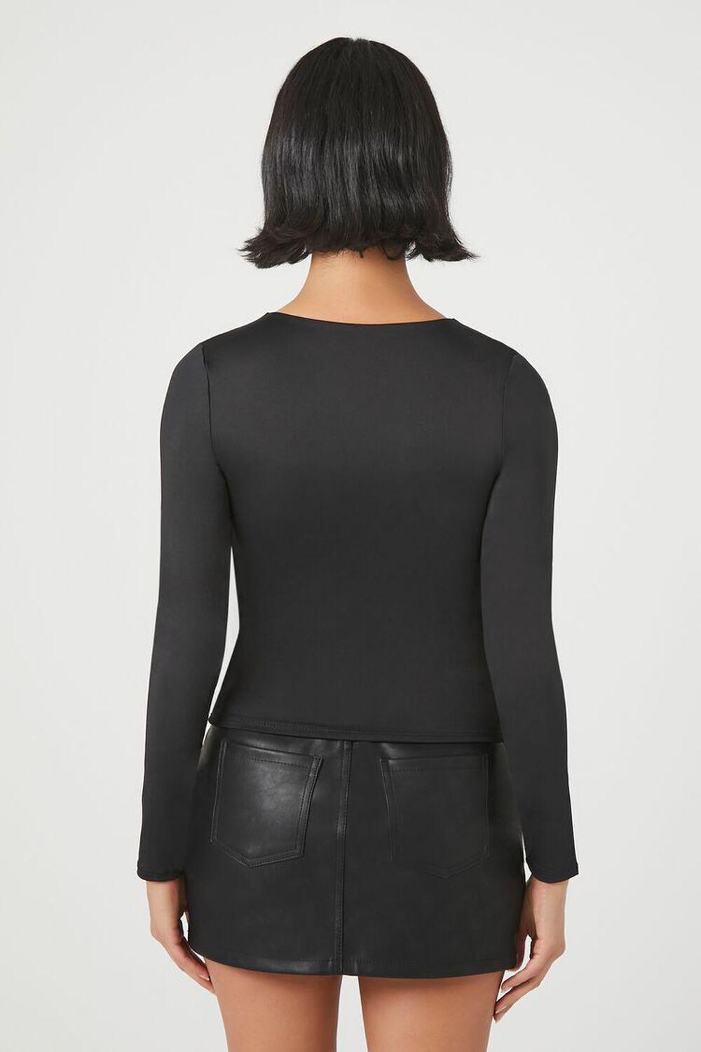 Long-Sleeve V-Neck Top | Forever 21 Product Image