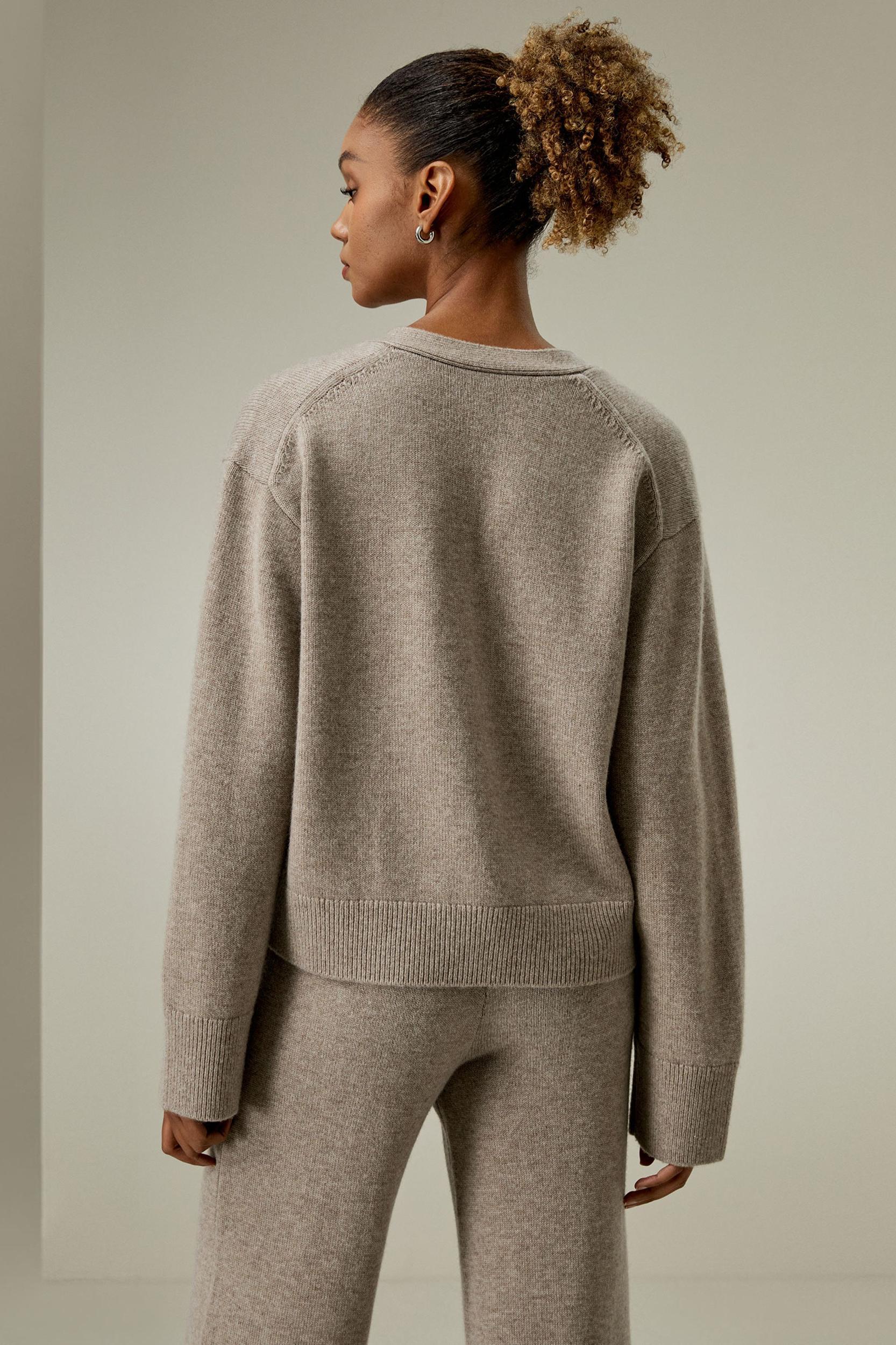 Cropped Wool-Cashmere Blend Cardigan Product Image