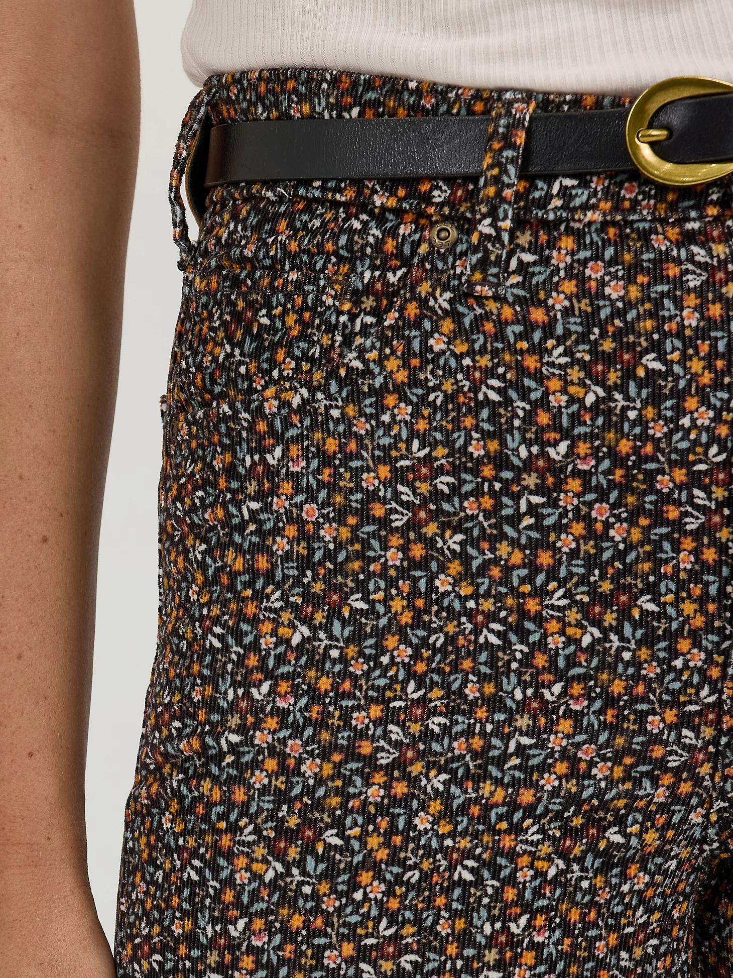 Women's High Rise Floral Print Corduroy Flare Jean | Women's Jeans | Lee® Product Image