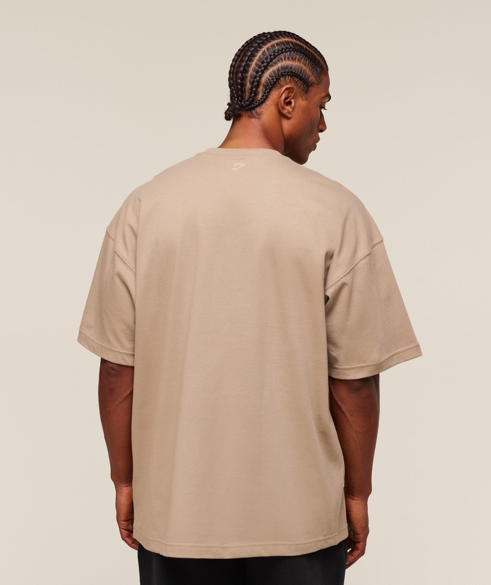 Gymshark GSLC T-Shirt - Cement Brown Male Product Image