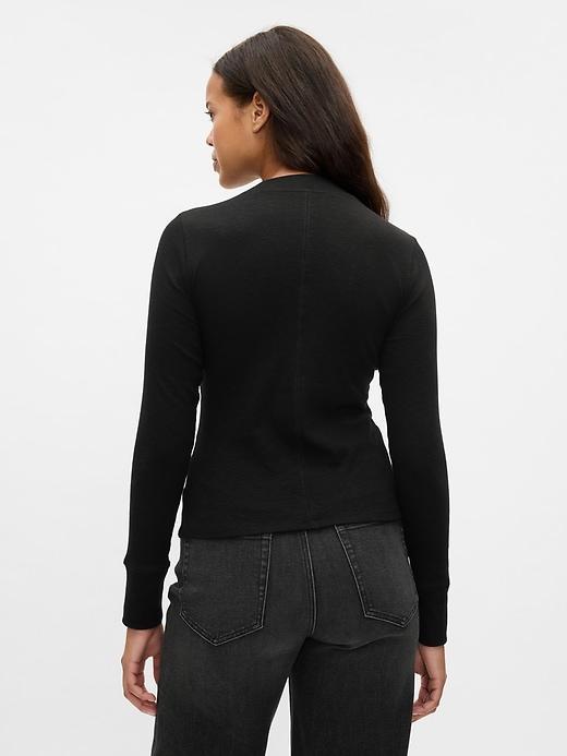 Essential Rib Mockneck T-Shirt Product Image