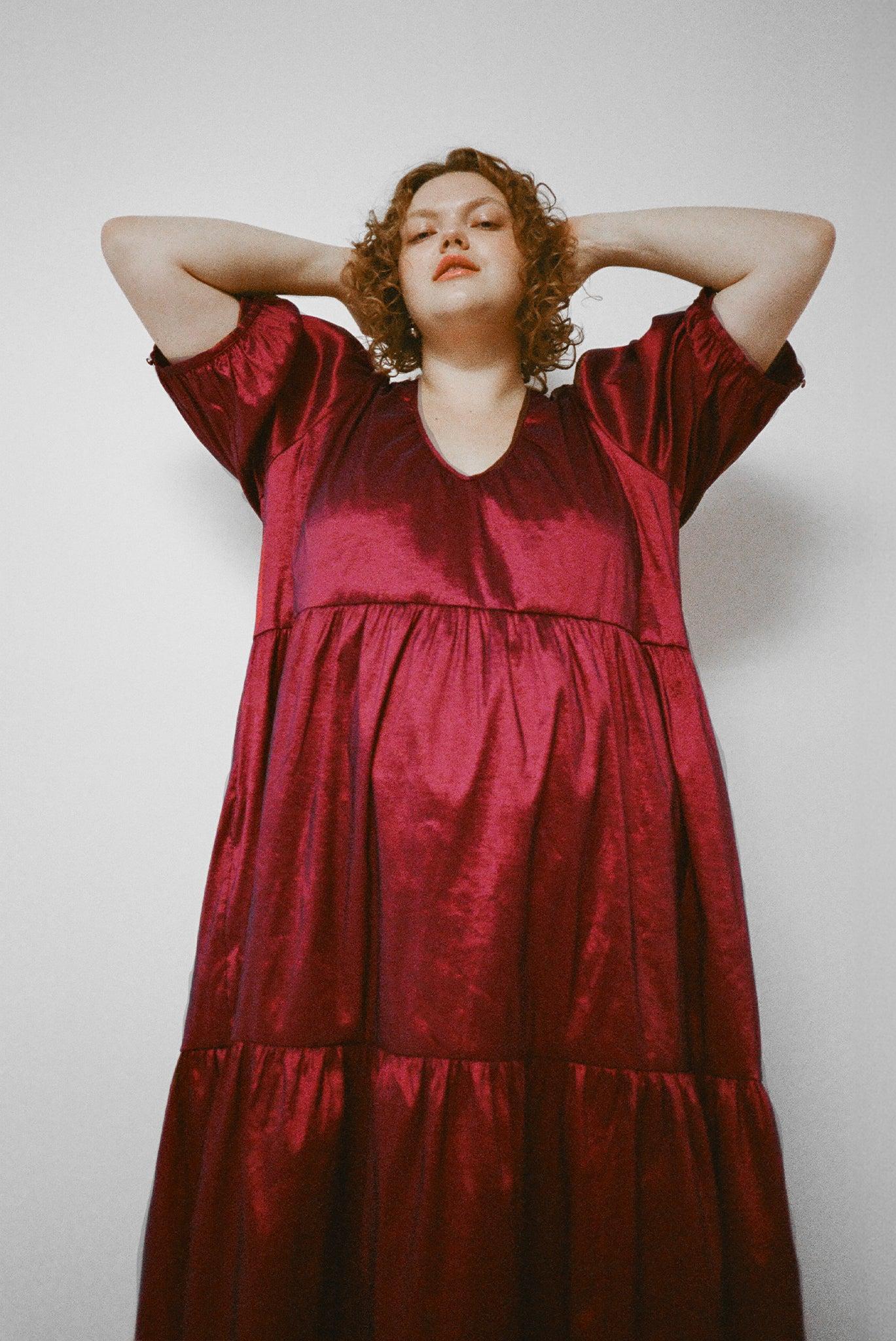 Rachel Dress - Berry Product Image