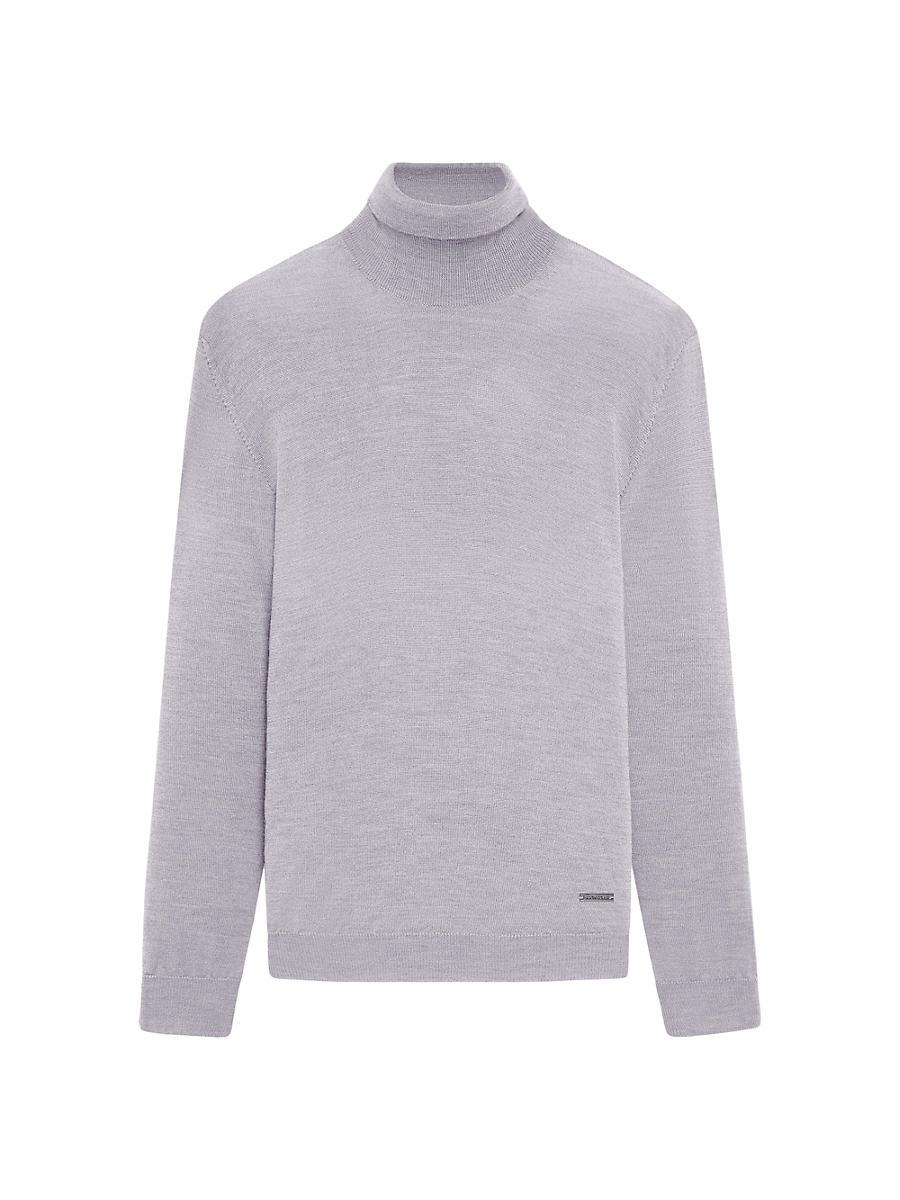 Mens Wool Turtleneck Sweater Product Image