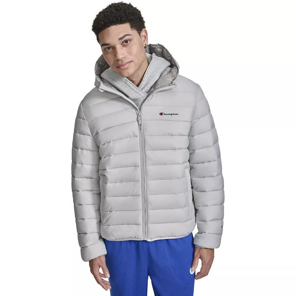 Mens Champion Lightweight Puffer Jacket with Hood Product Image