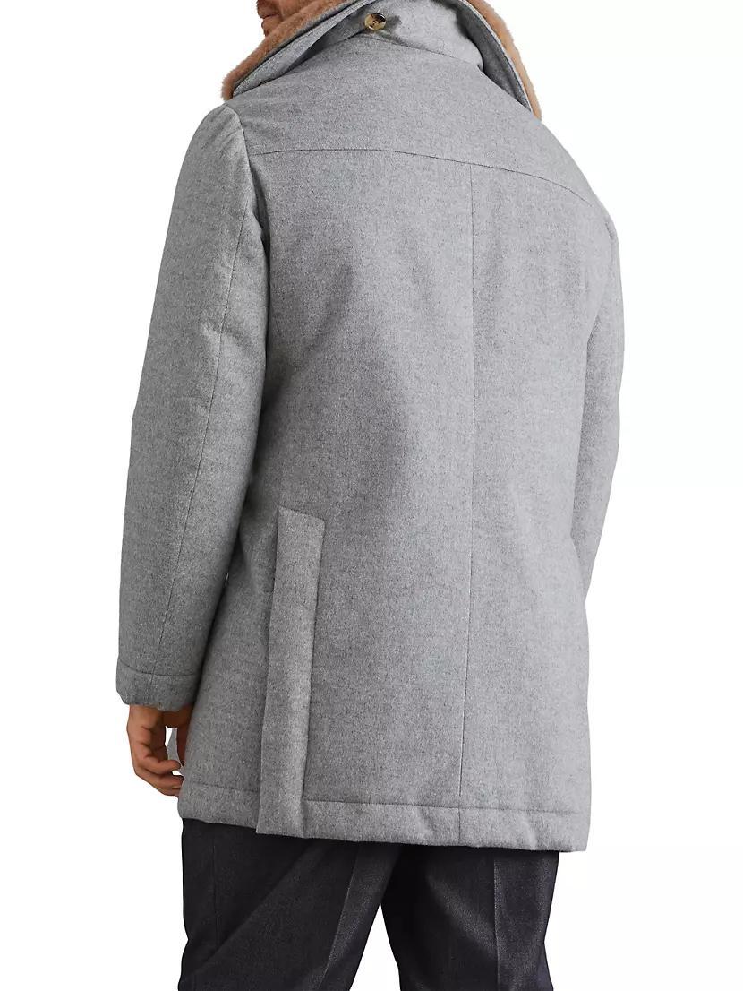 Bonded Cashmere Beaver Cloth Coat Product Image