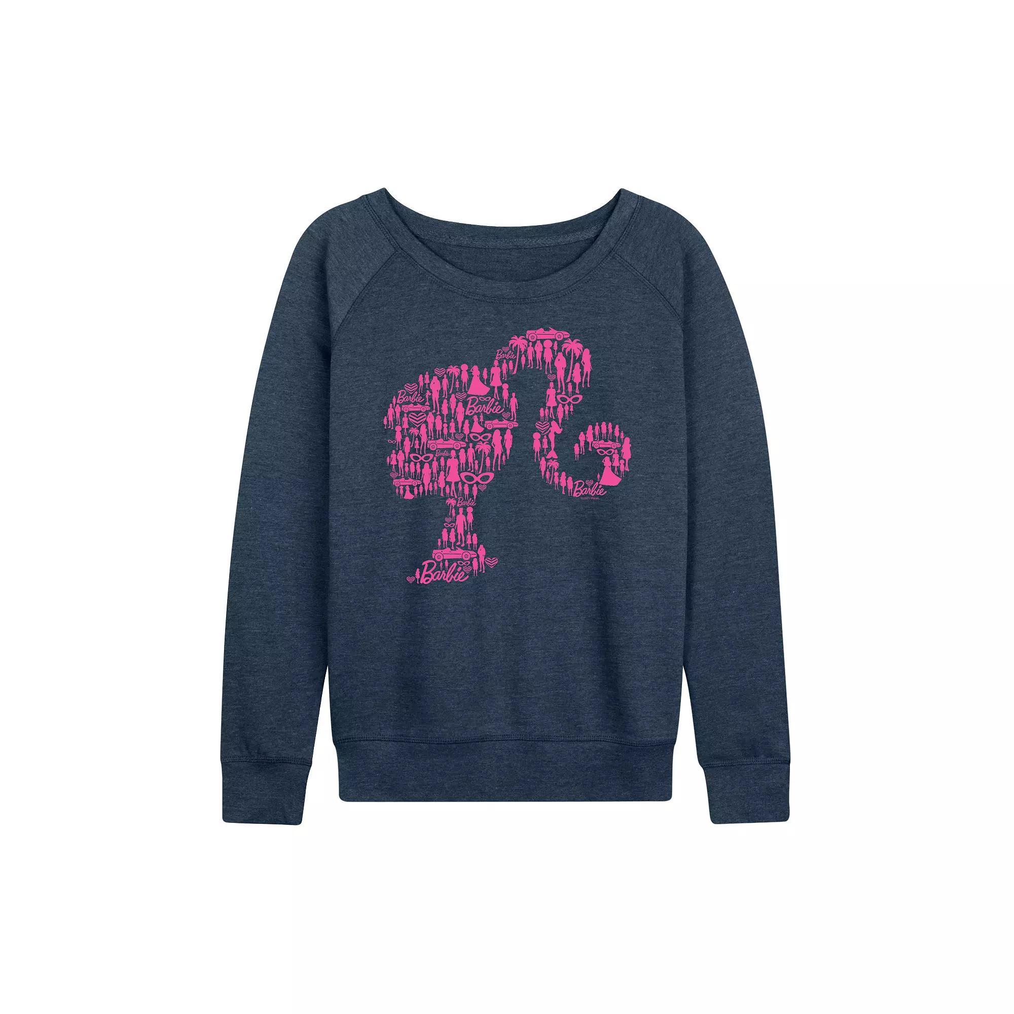 Plus Size Barbie Lifestyle French Terry Long Sleeve Tee, Womens Product Image