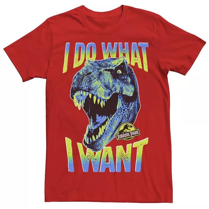 Men's Jurassic Park T-Rex I Do What I Want Tee, Size: Medium, Red Product Image