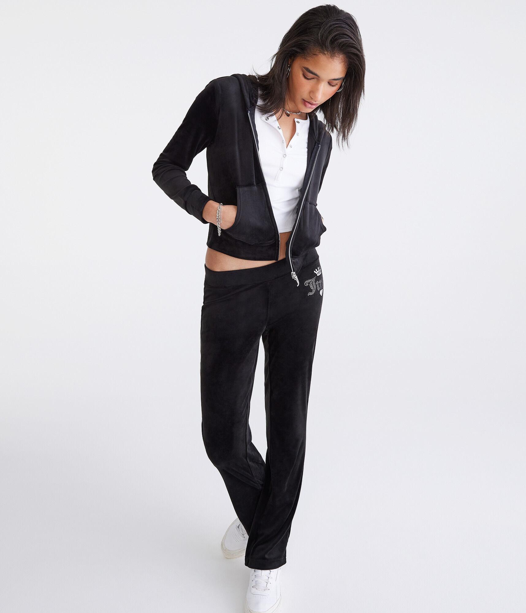 Juicy Couture Bling Velour Full-Zip Hoodie Product Image