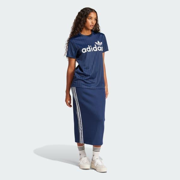 adidas Linear Graphic Boyfriend Tee Off White 2XS Womens Product Image