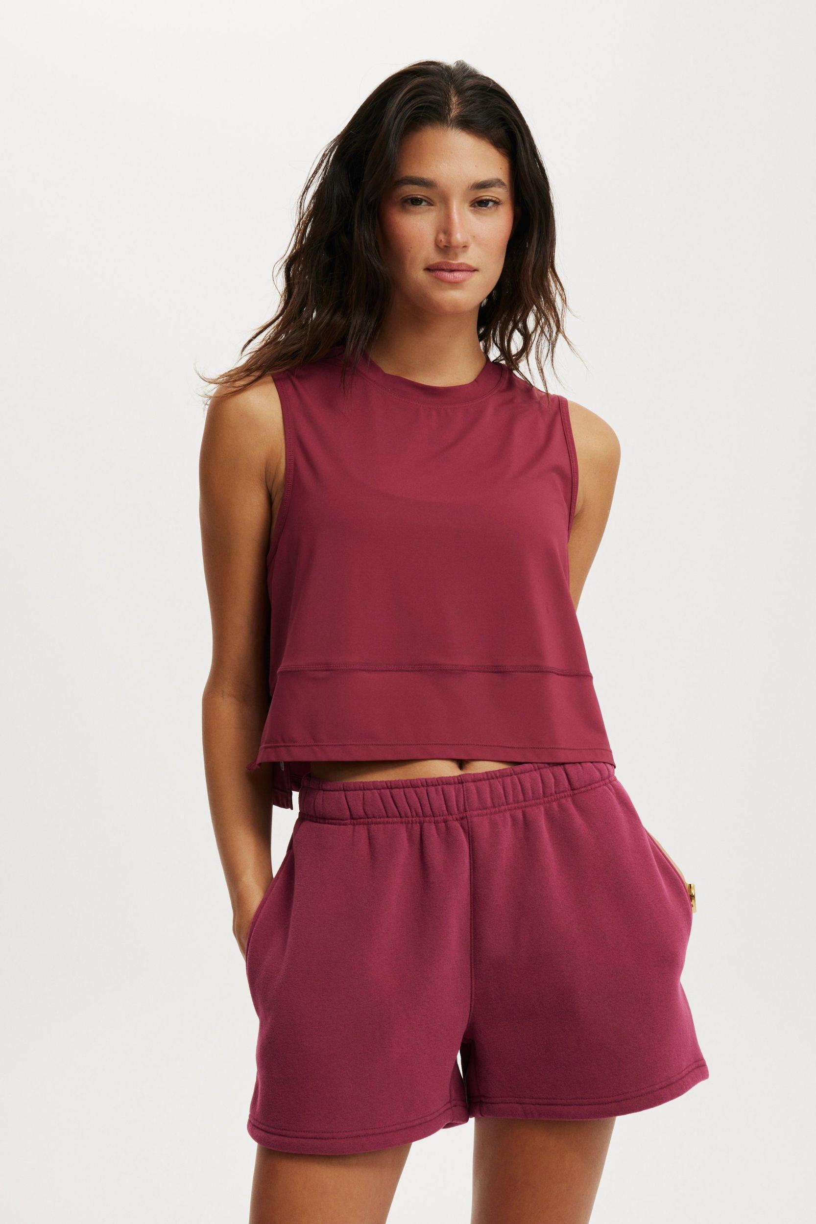 Active Cropped Mesh Back Tank Product Image